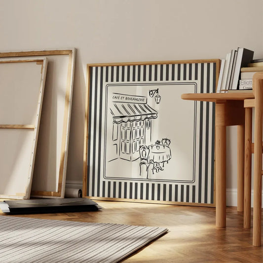PARISIAN STRIPED WALL ART